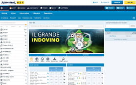 La home page scommesse di AdmiralBET