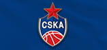La bandiera con lo stemma del CSKA Mosca