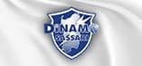 La bandiera con lo stemma della Dinamo Sassari