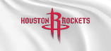 La bandiera con lo stemma degli Houston Rockets
