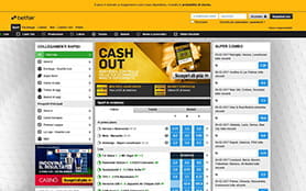 La home page scommesse di Betfair