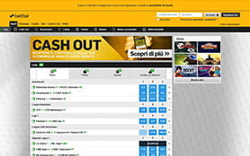 La pagina principale dedicata alle scommesse live di Betfair