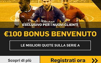 L'aspetto grafico della landing page della app di Betfair