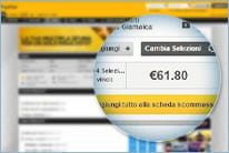 Il biglietto giocata di Betfair per chiudere una scommessa