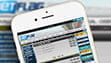 L'home page scommesse della app di BetFlag con la selezione di tutti gli eventi disponibili, così come si presenta su uno smartphone