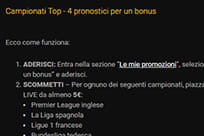 I termini e le condizioni per poter usufruire delle promozioni specifiche sulla Premier League per le scommesse