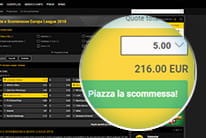 Il biglietto giocata di bwin per chiudere una scommessa