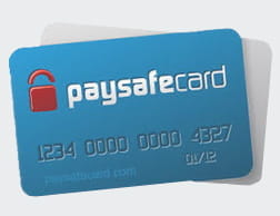 Una carta prepagata con il logo di Paysafecard