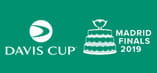 Il logo della fase finale della Coppa Davis 2019 a Madrid