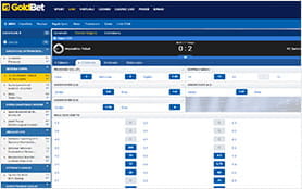 Un evento su cui scommettere live sul sito di GoldBet