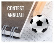 Un calendario, un pallone da calcio e la scritta Contest Annuali