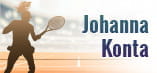 Il nome e la sagoma della tennista Johanna Konta