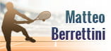 Il nome e la sagoma del tennista Matteo Berrettini