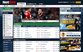 La home page scommesse di NetBet