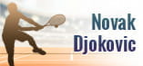 La scritta e la sagoma di Novak Djokovic.