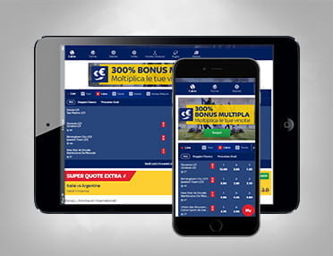 Un iPad e un iPhone Apple che supportano l'app di Sky Bet