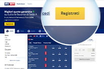 Il link da cliccare per registrarsi su Sky Bet