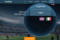 Il pulsante per effettuare la registrazione su una piattaforma di social betting