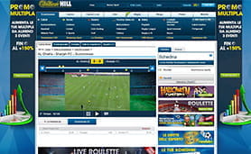 Un evento su cui scommettere live sul sito di William Hill