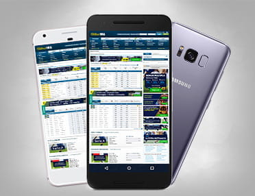 Alcuni dispositivi portatili Android che supportano l'app di William Hill