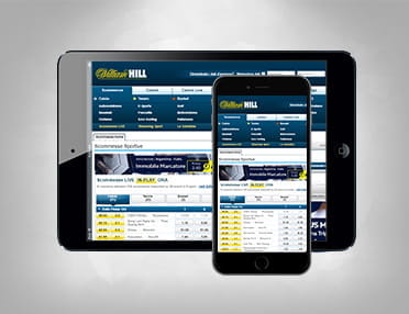 Un iPad e un iPhone Apple che supportano l'app di William Hill