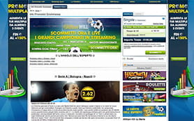 La sezione dedicata ai pronostici sul sito di William Hill